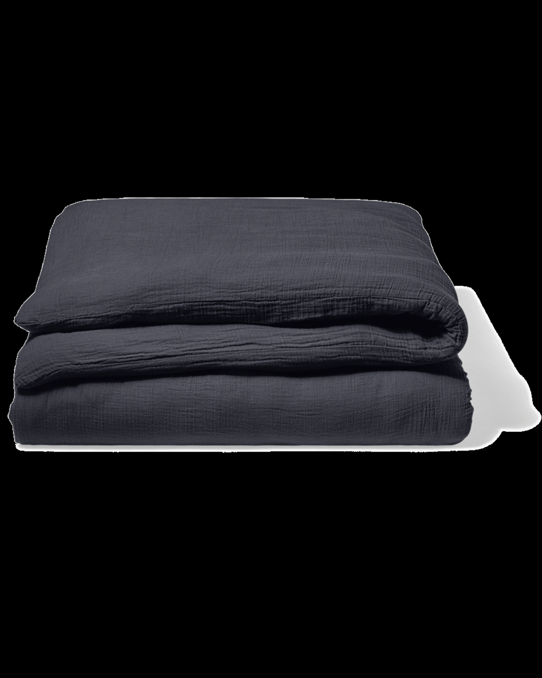Merci - Cotton gauze duvet cover - Charcoal Grey
