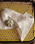 Merci - Linen guest towel - Honeycomb - Stone