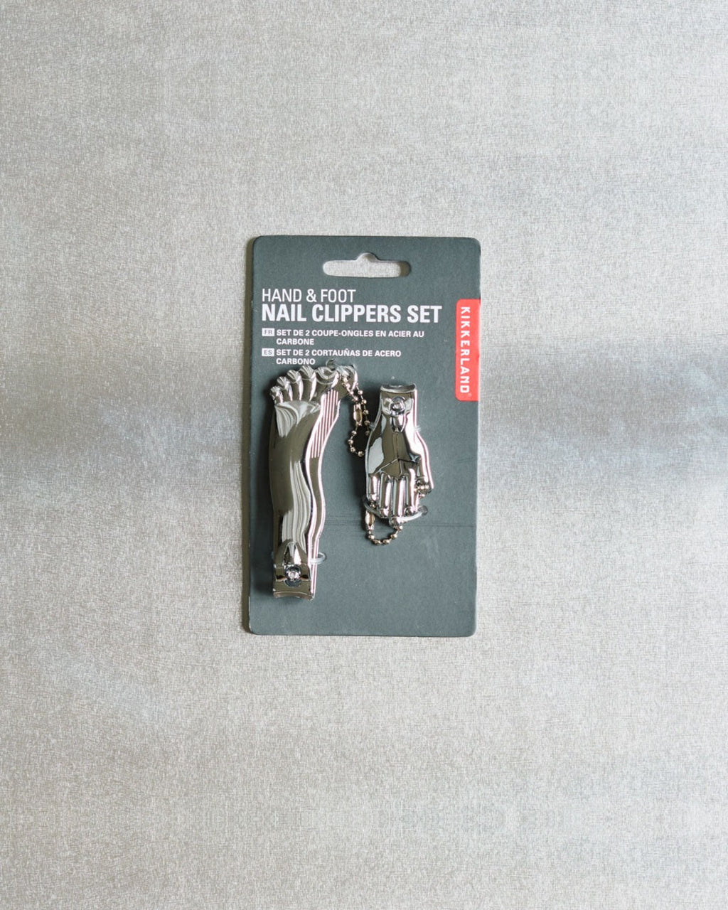 Kikkerland - Hand and foot nail clipper set - Silver