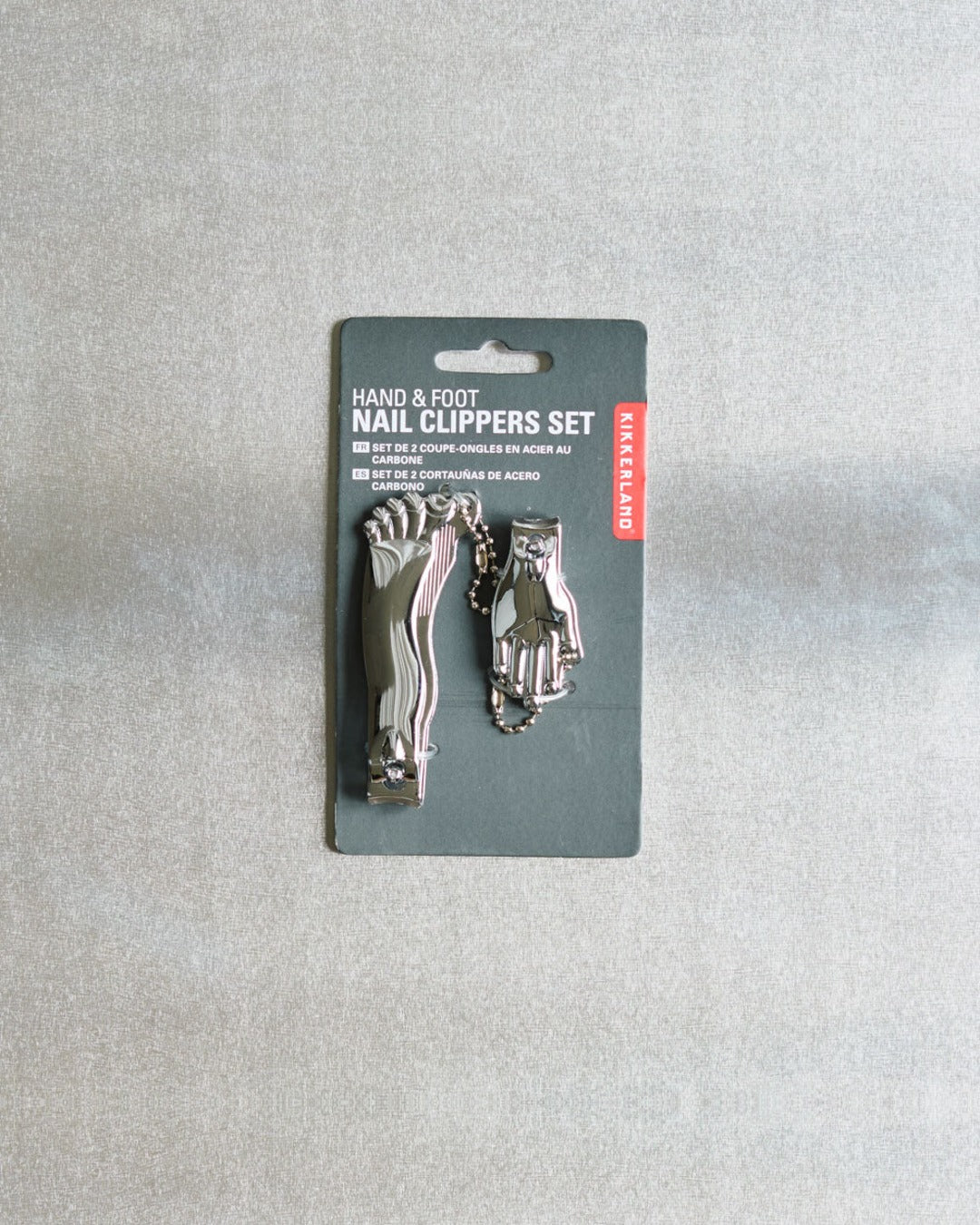 Kikkerland - Hand and foot nail clipper set - Silver