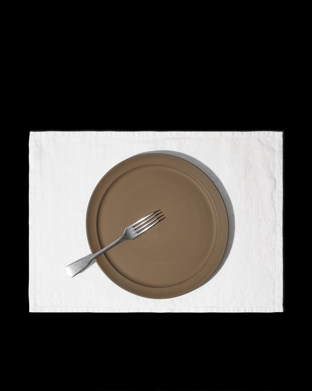 Merci - Washed linen placemat - Optical White