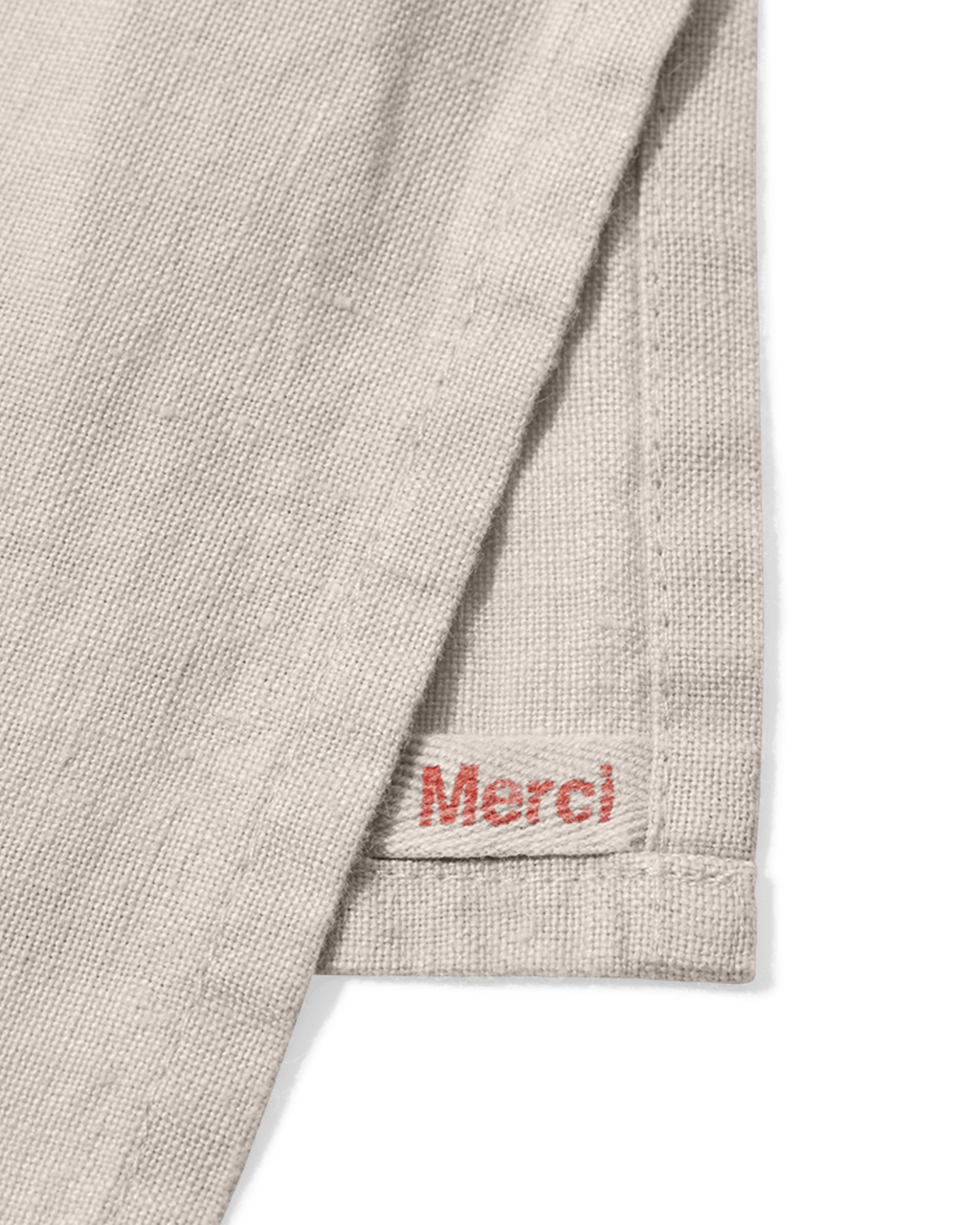 Merci - Set De Table En Lin Lavé - Pierre