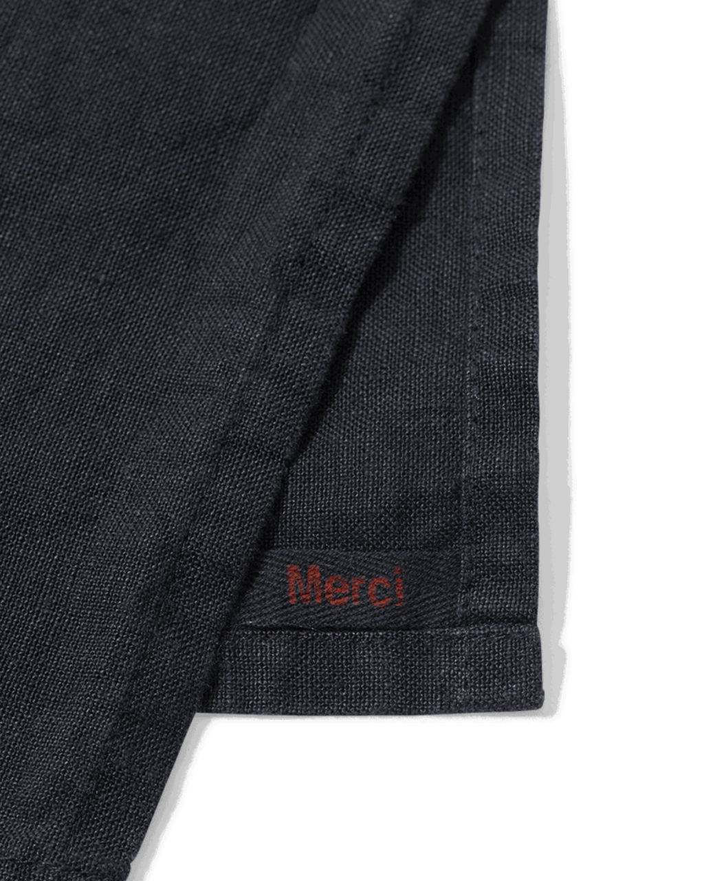 Merci - Set De Table En Lin Lavé - Bleu Encre