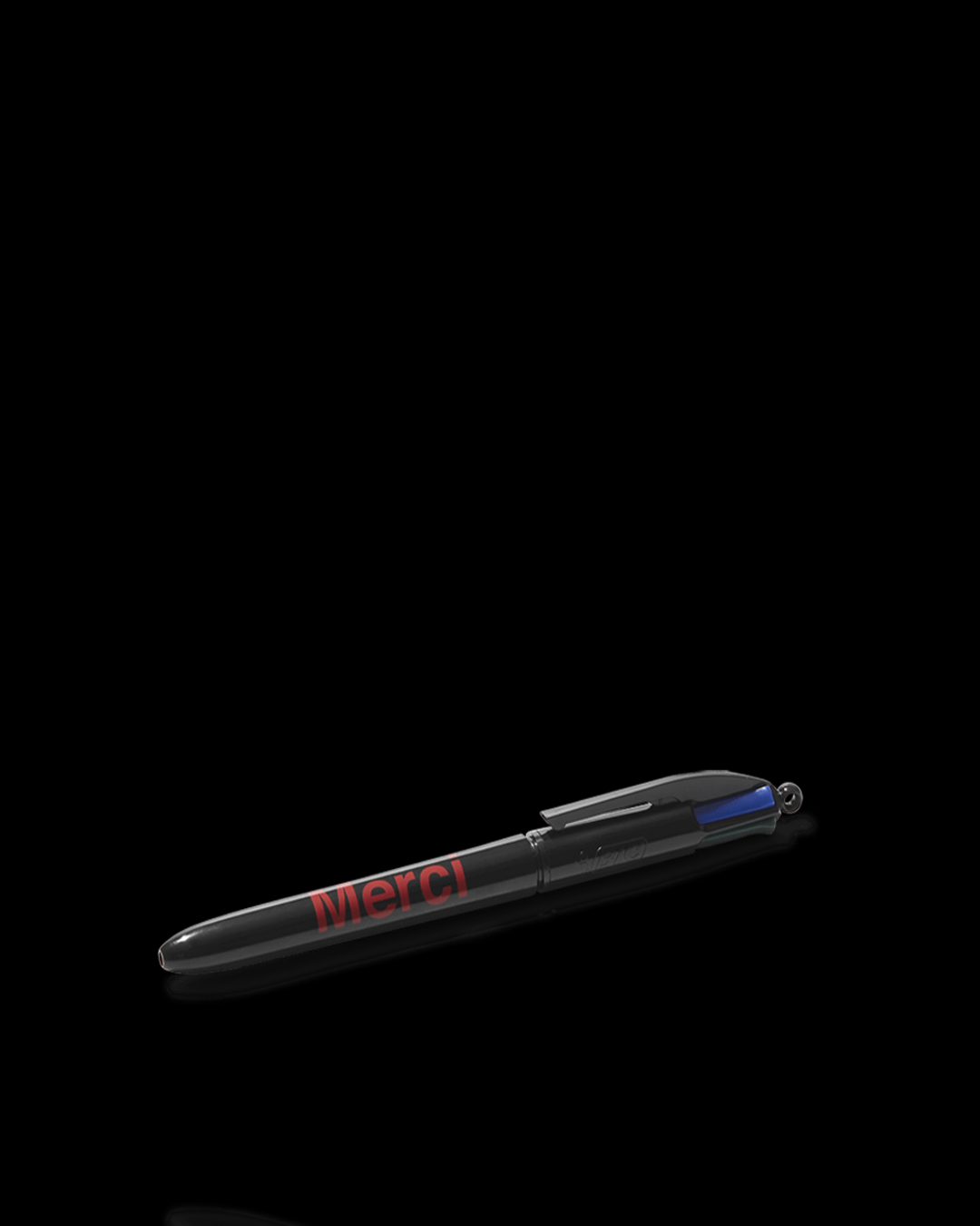 Merci - Stylo 4 Couleurs - Noir