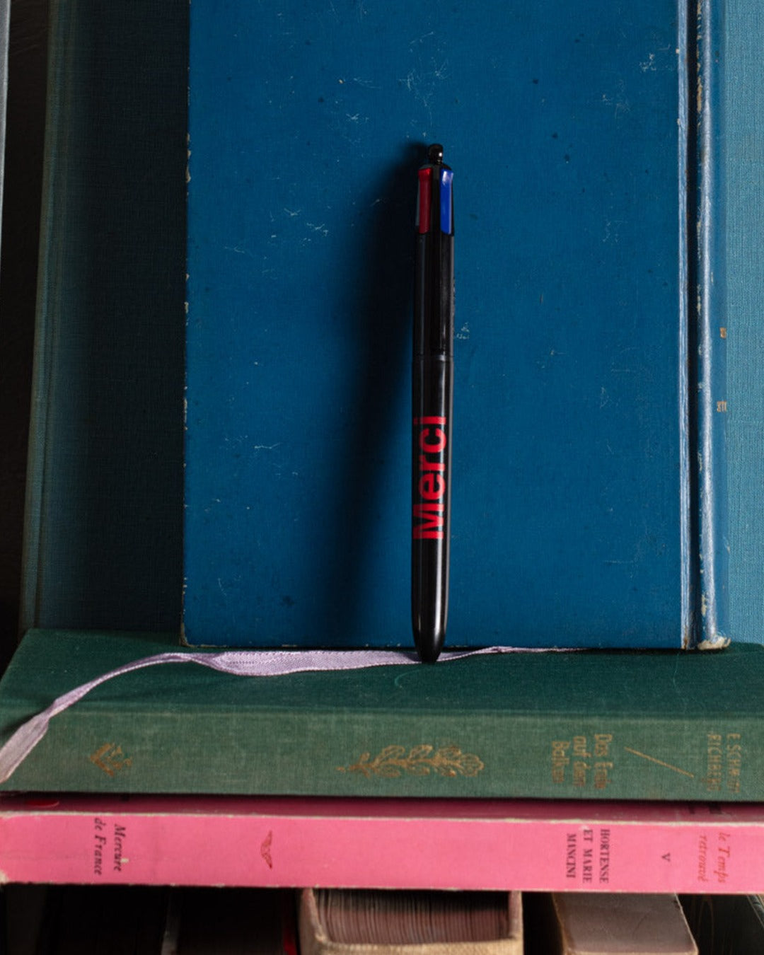 Merci - Stylo 4 Couleurs - Noir