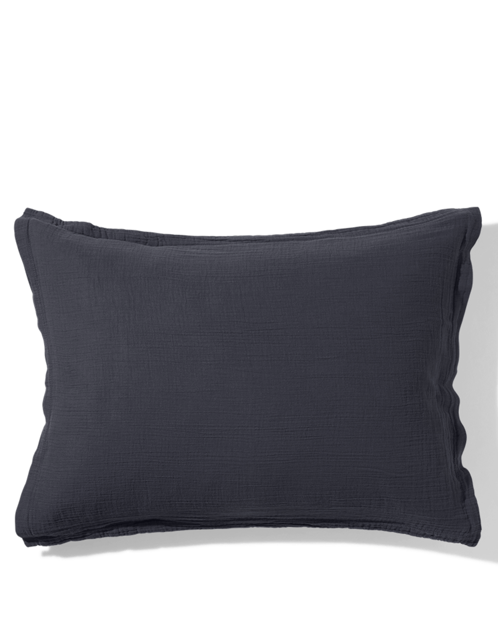 Merci - Cotton gauze pillowcase - Charcoal Grey