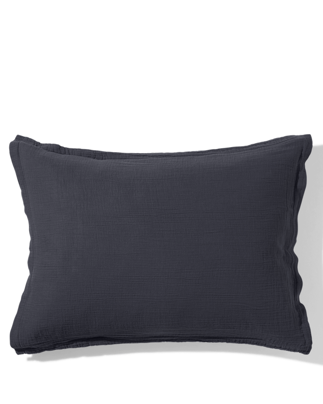 Merci - Cotton gauze pillowcase - Charcoal Grey