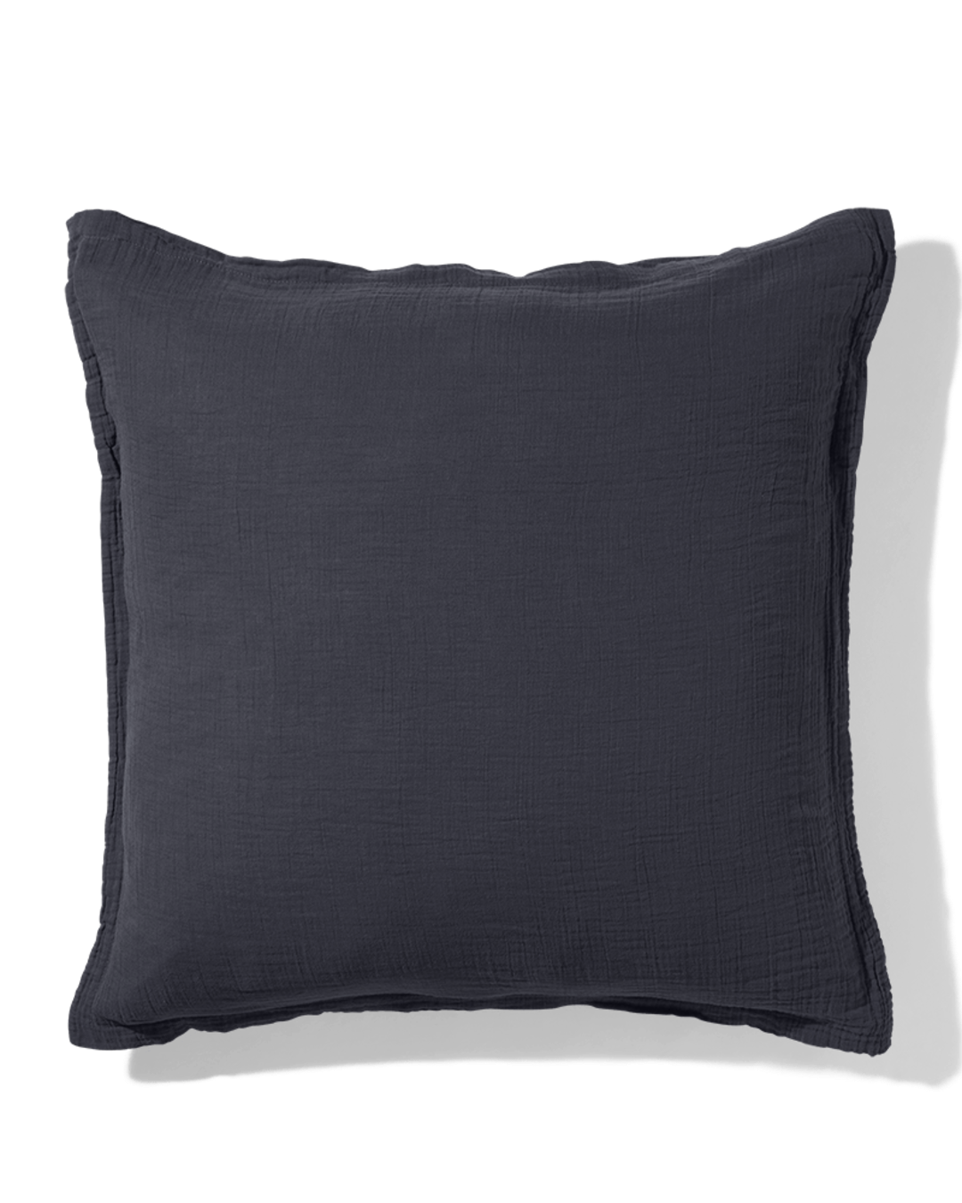 Merci - Cotton gauze pillowcase - Charcoal Grey
