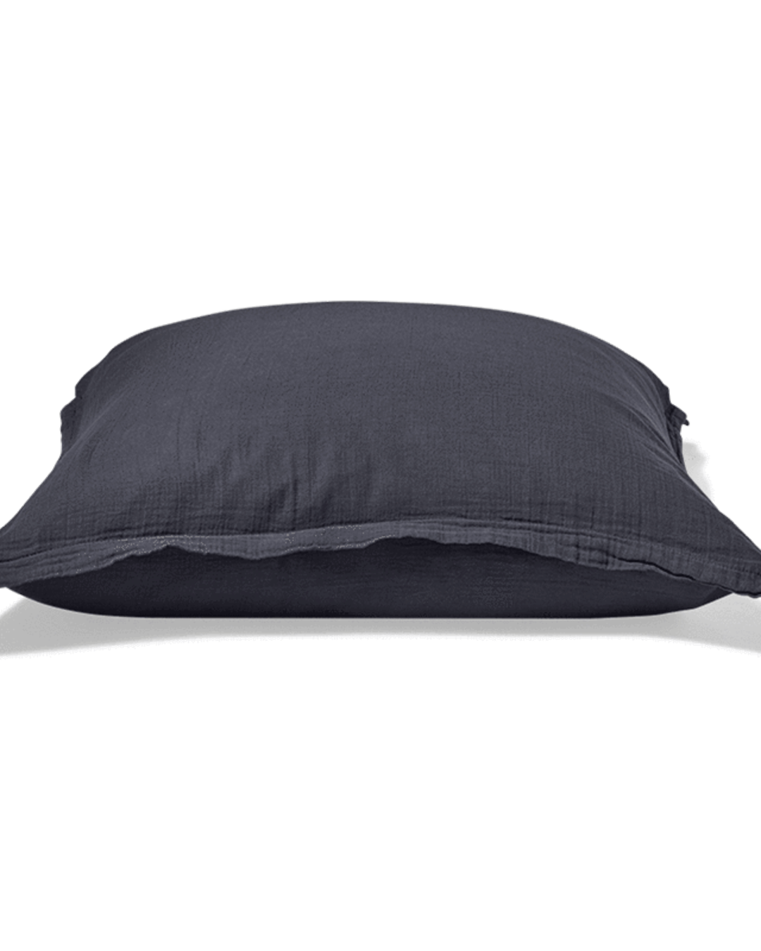 Merci - Cotton gauze pillowcase - Charcoal Grey