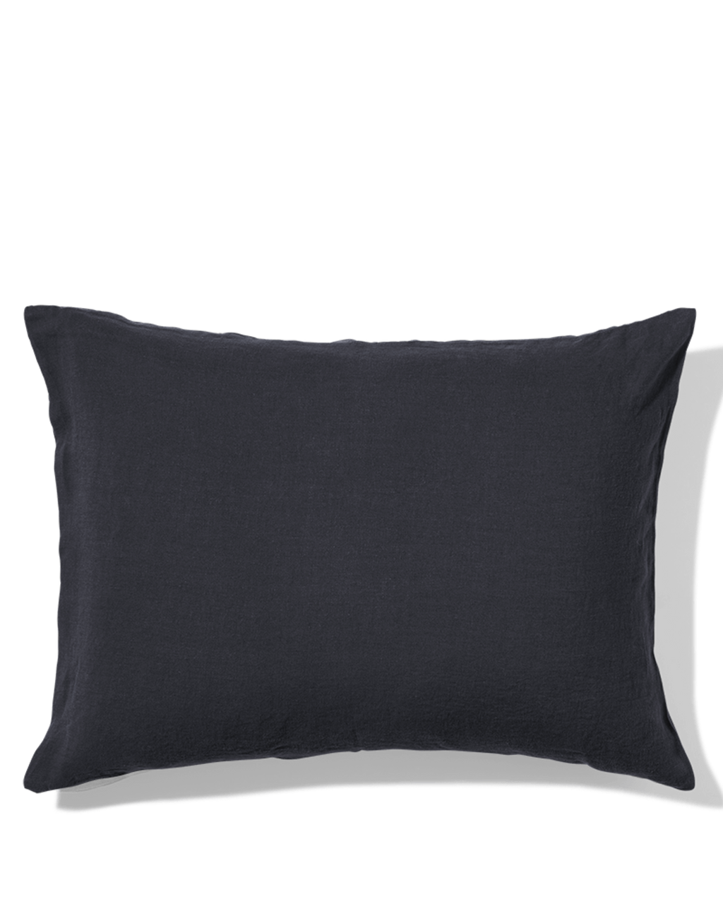 Merci - Washed linen pillowcase - Ink Blue