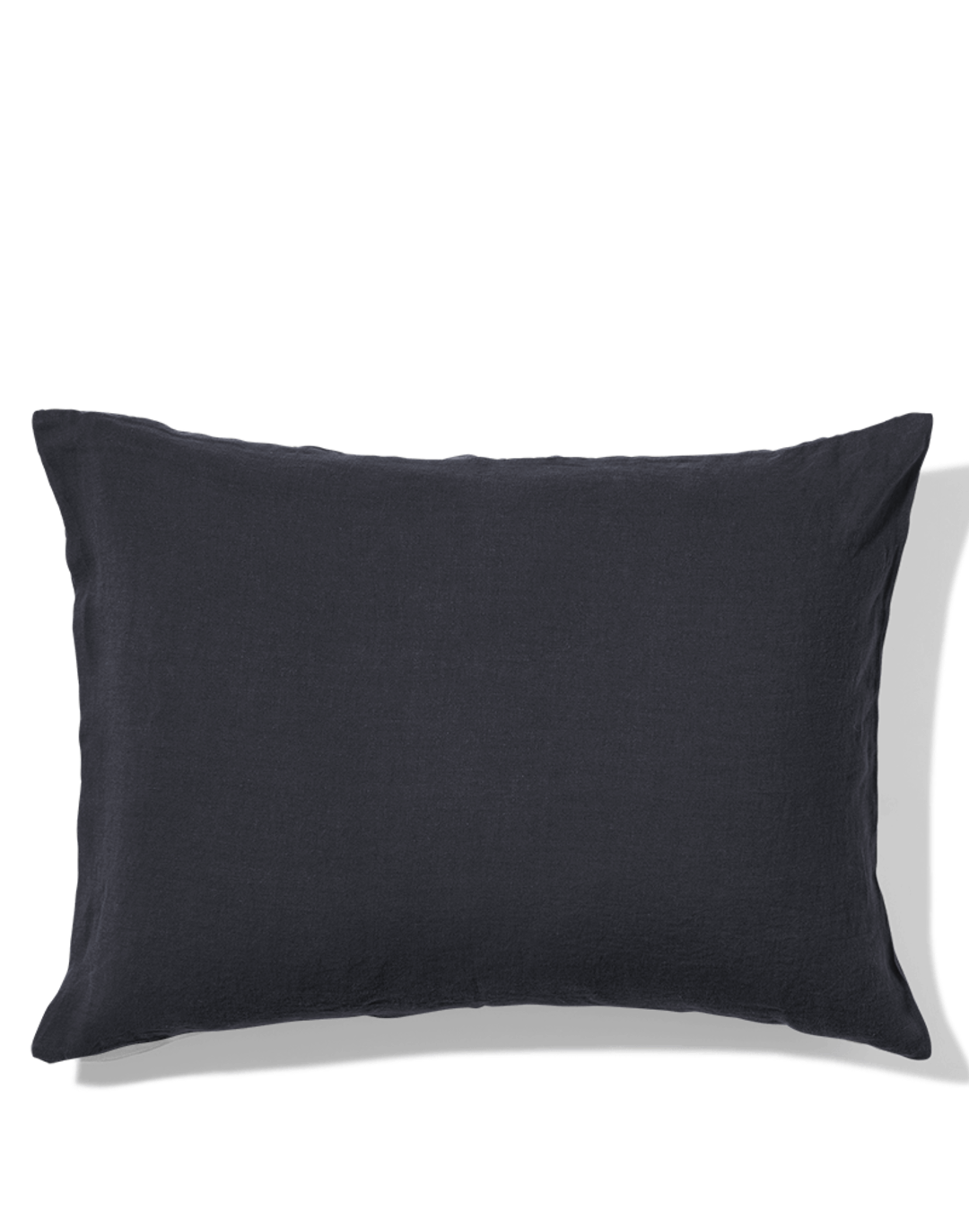 Merci - Washed linen pillowcase - Ink Blue