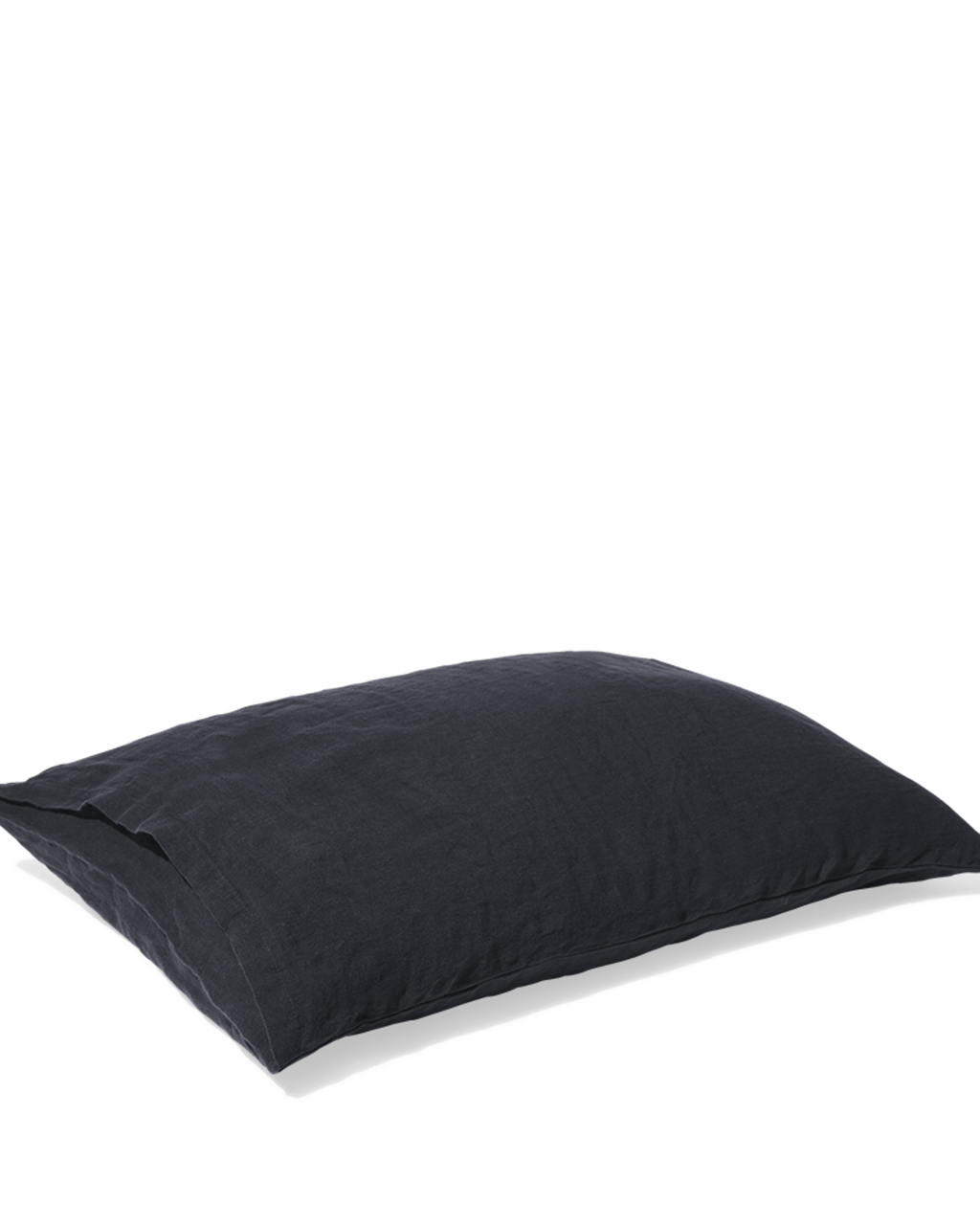 Merci - Washed linen pillowcase - Ink Blue