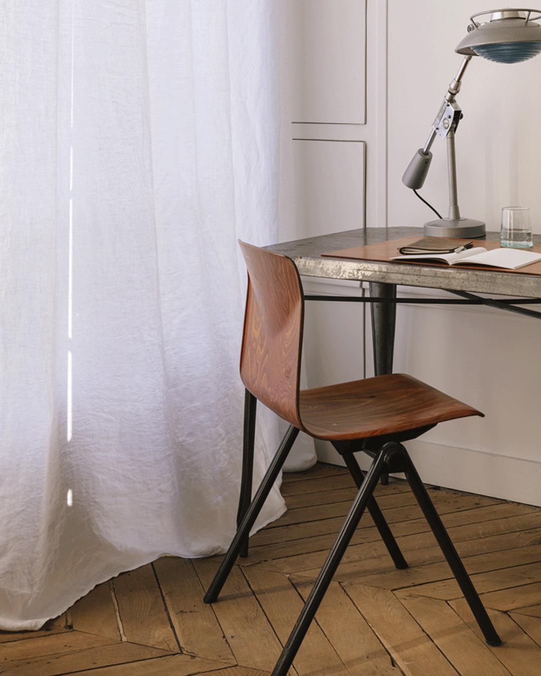 Merci - Washed linen curtain - Optical White