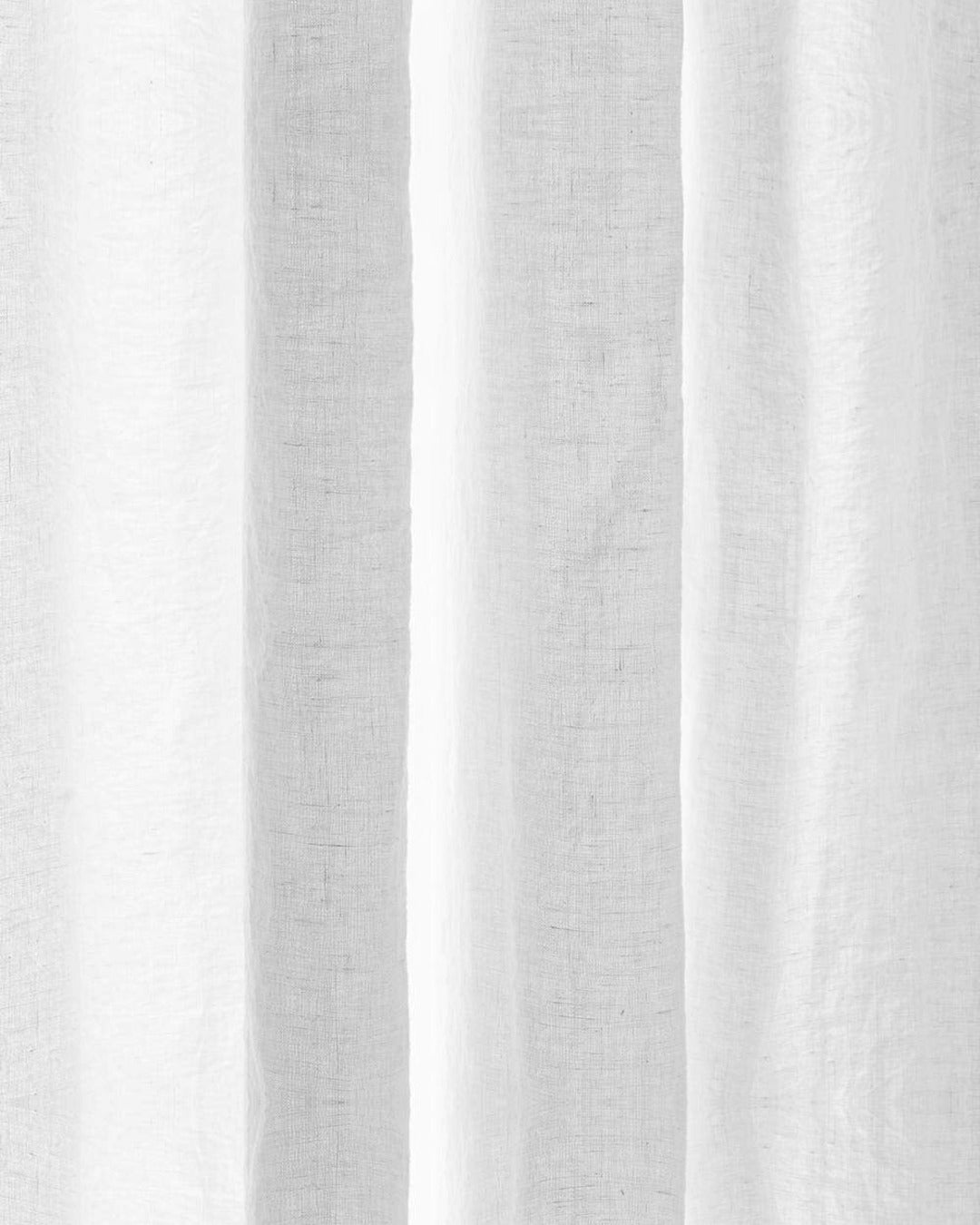 Merci - Washed linen curtain - Optical White