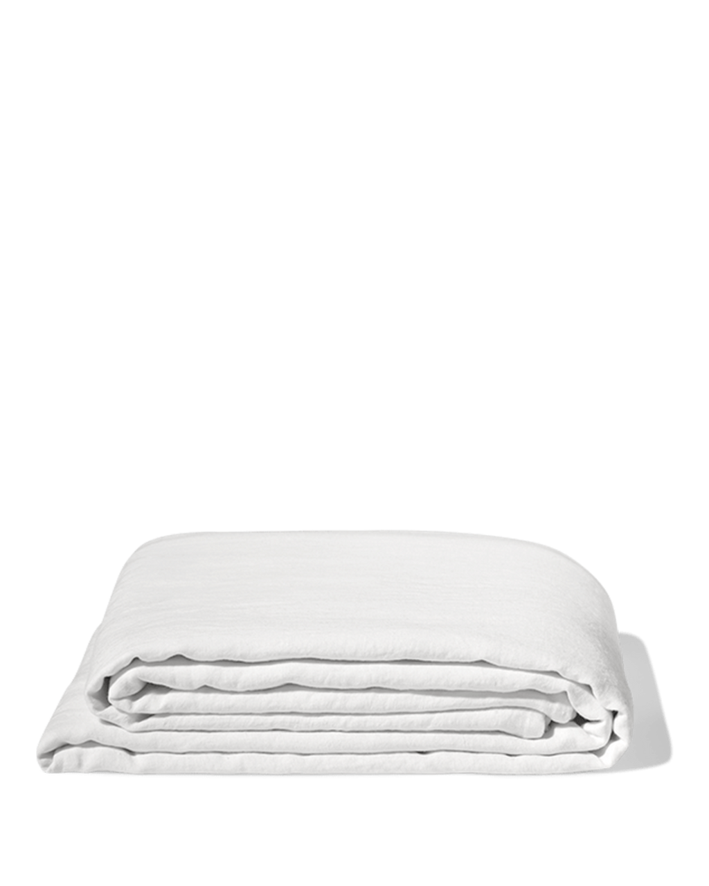 Merci - Drap Plat En Lin Lavé - Blanc Optique