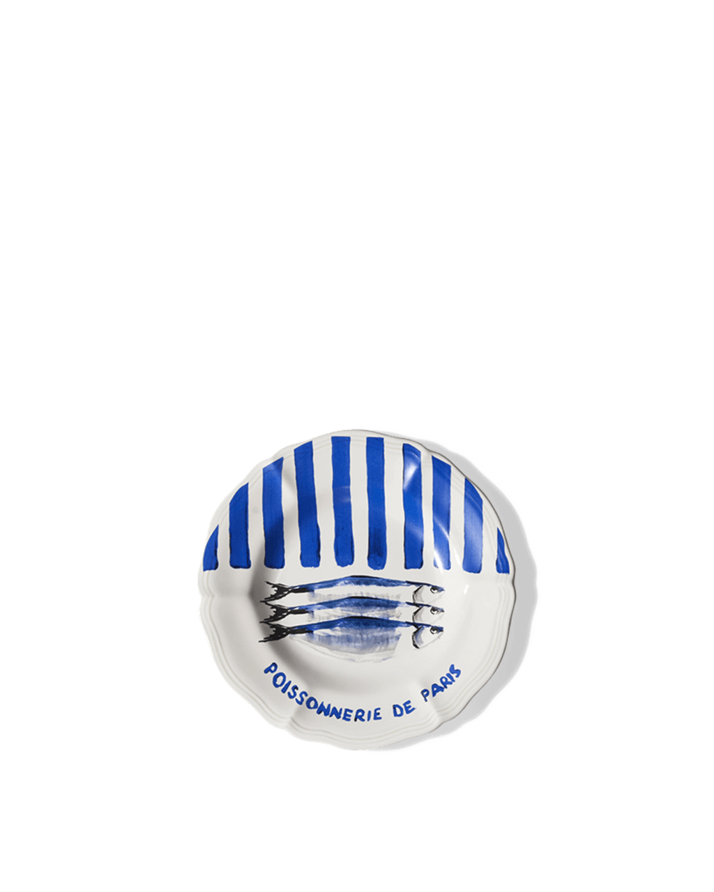 Merci - Assiette Plate En Faïence Poissonnerie