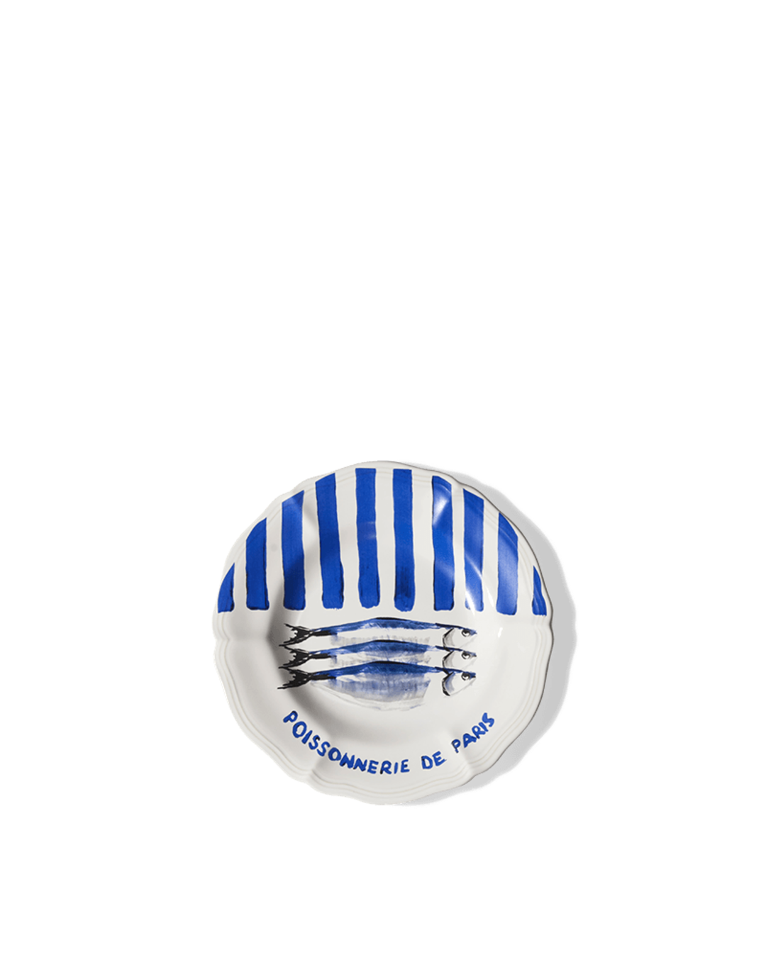 Merci - Assiette Plate En Faïence Poissonnerie