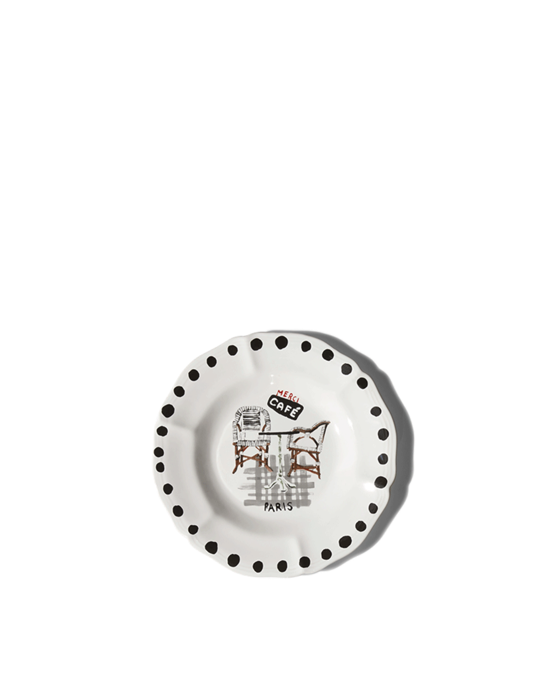 Merci - Earthernware plate - Café