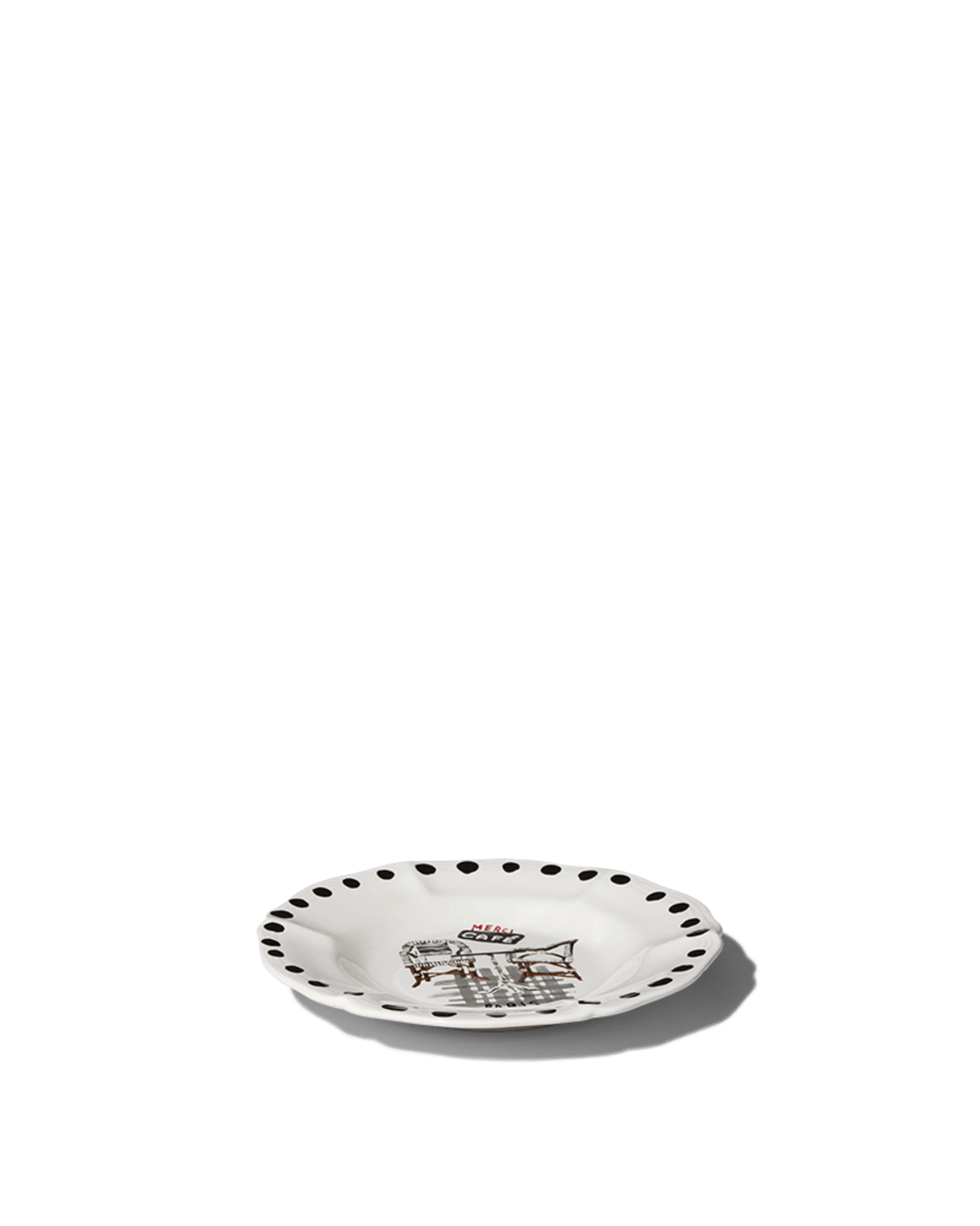 Merci - Earthernware plate - Café