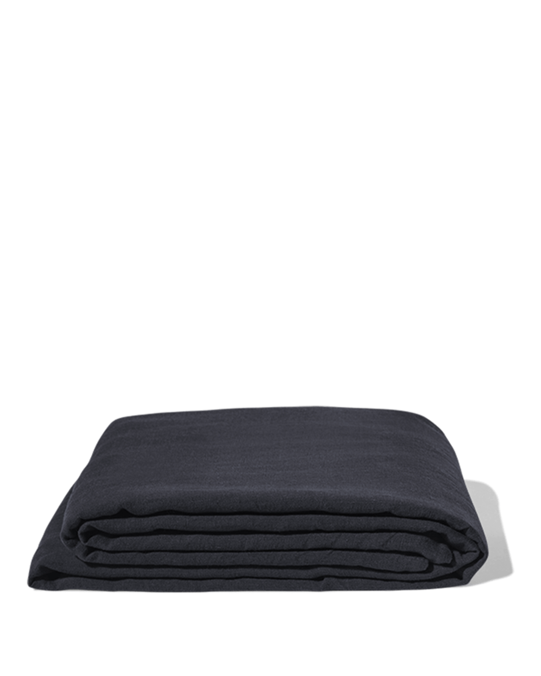 Merci - Washed linen flat sheet - Ink Blue