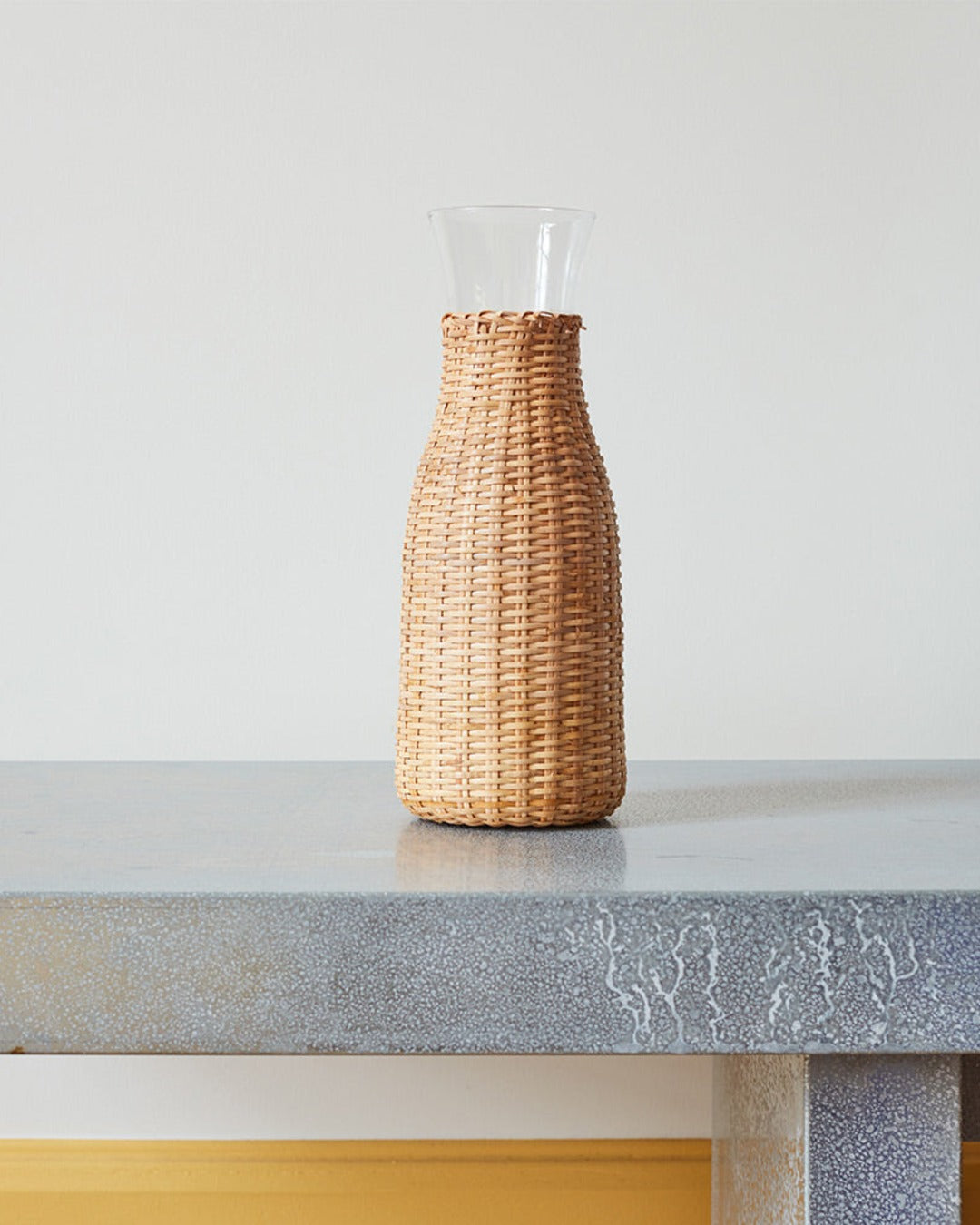 Manses Design - Carafe En Verre Et Rotin