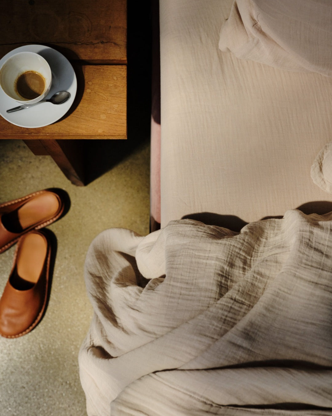 Merci - Drap-Housse En Gaze De Coton - Beige Quai De Seine