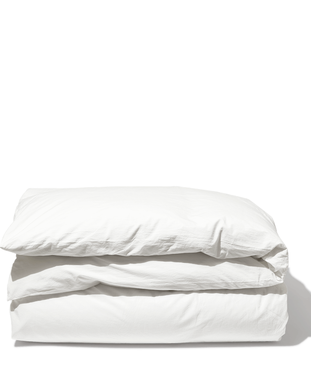 Merci - Housse De Couette En Percale De Coton - Blanc Craie