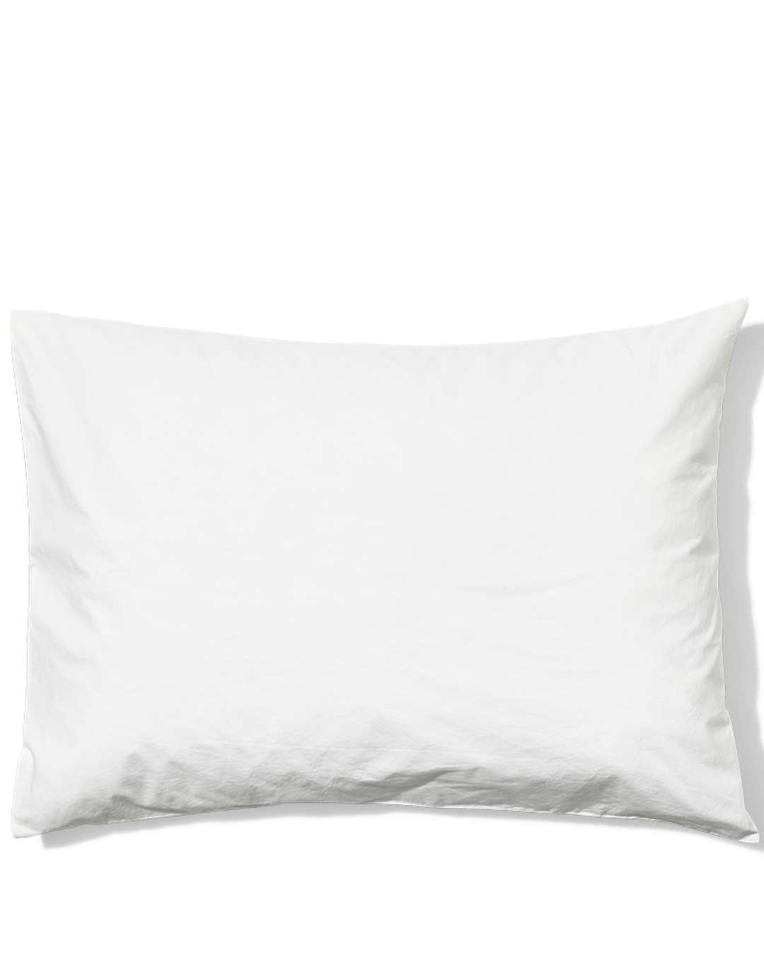 Merci - Taie D'Oreiller En Percale De Coton - Blanc Craie