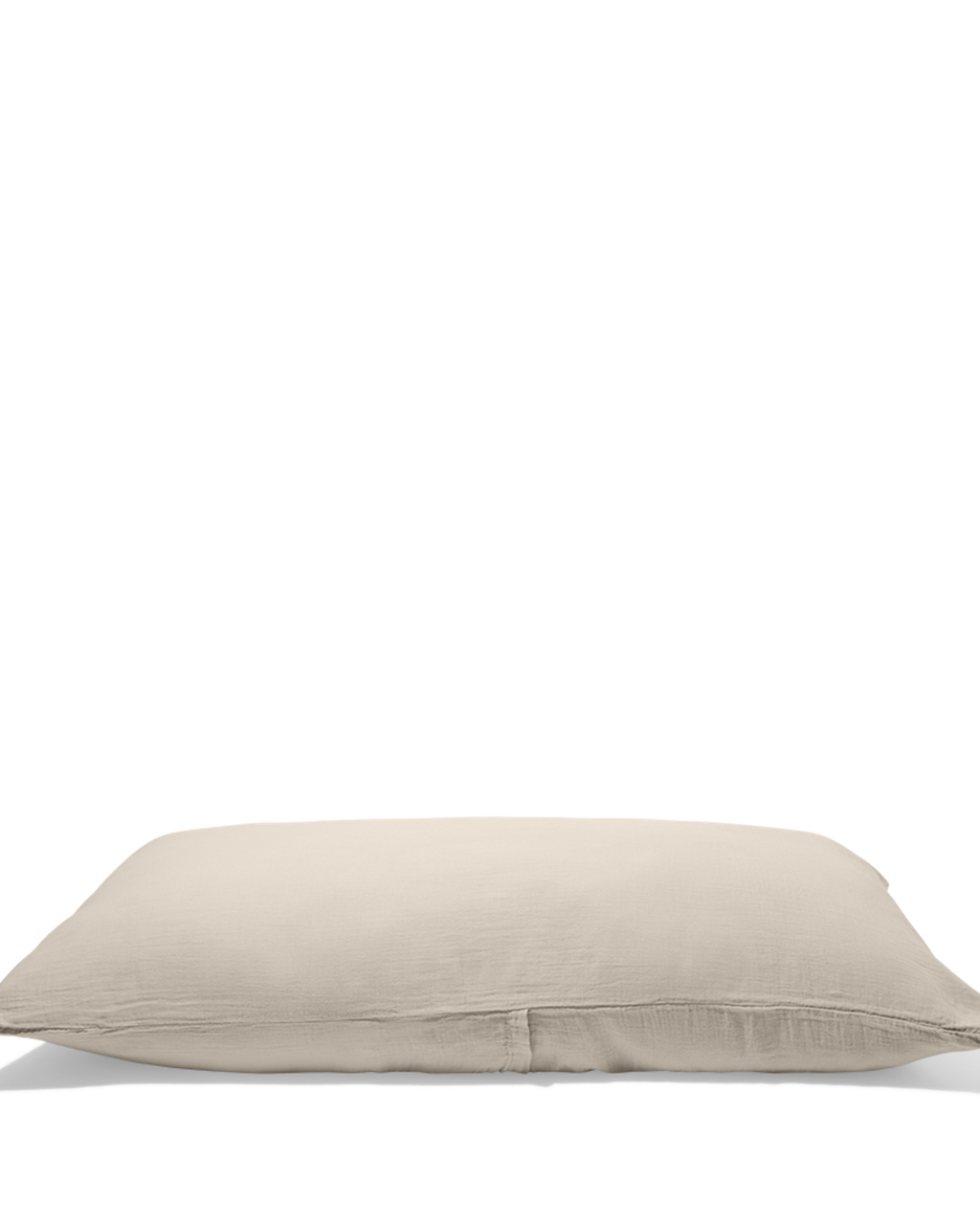 Merci - Coussin Rectangle En Gaze De Coton - Beige Quai De Seine