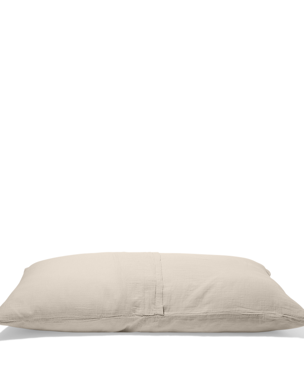 Merci - Coussin Rectangle En Gaze De Coton - Beige Quai De Seine