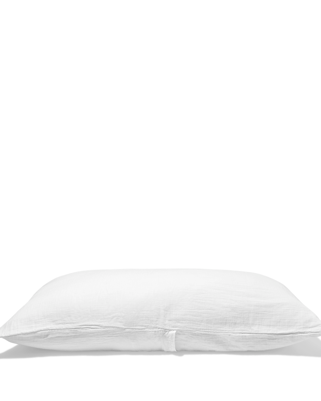 Merci - Coussin Rectangle En Gaze De Coton - Blanc De Meudon