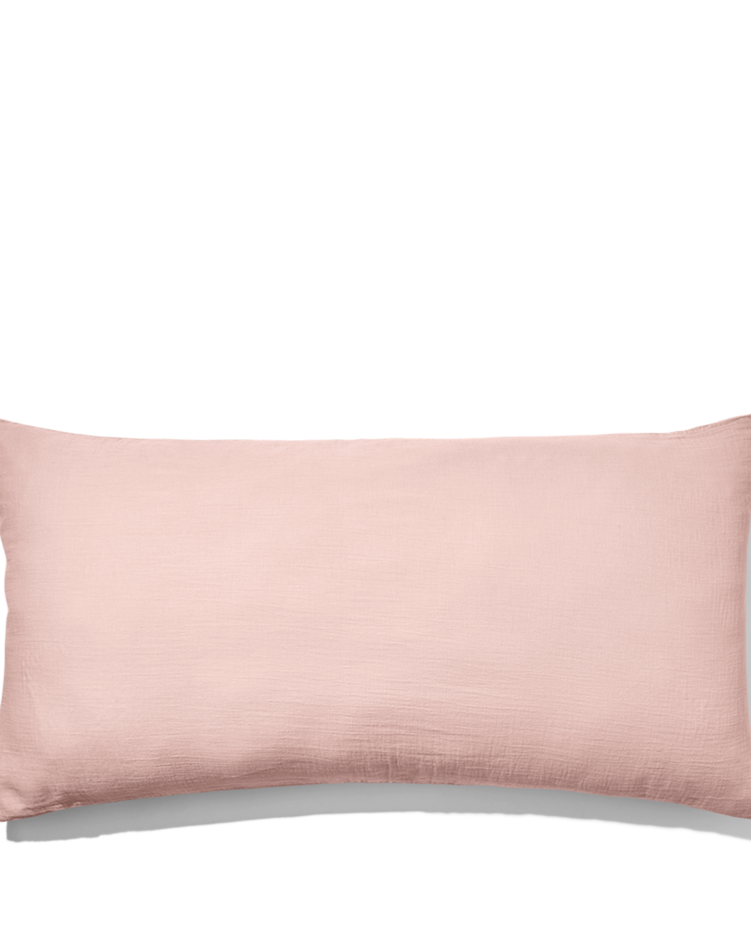 Merci - Coussin Rectangle En Gaze De Coton - Rose De Bagatelle