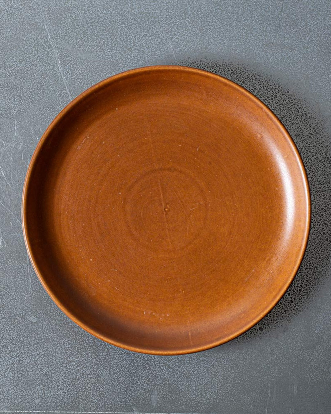 Merci - Assiette Plate En Grès - Cannelle