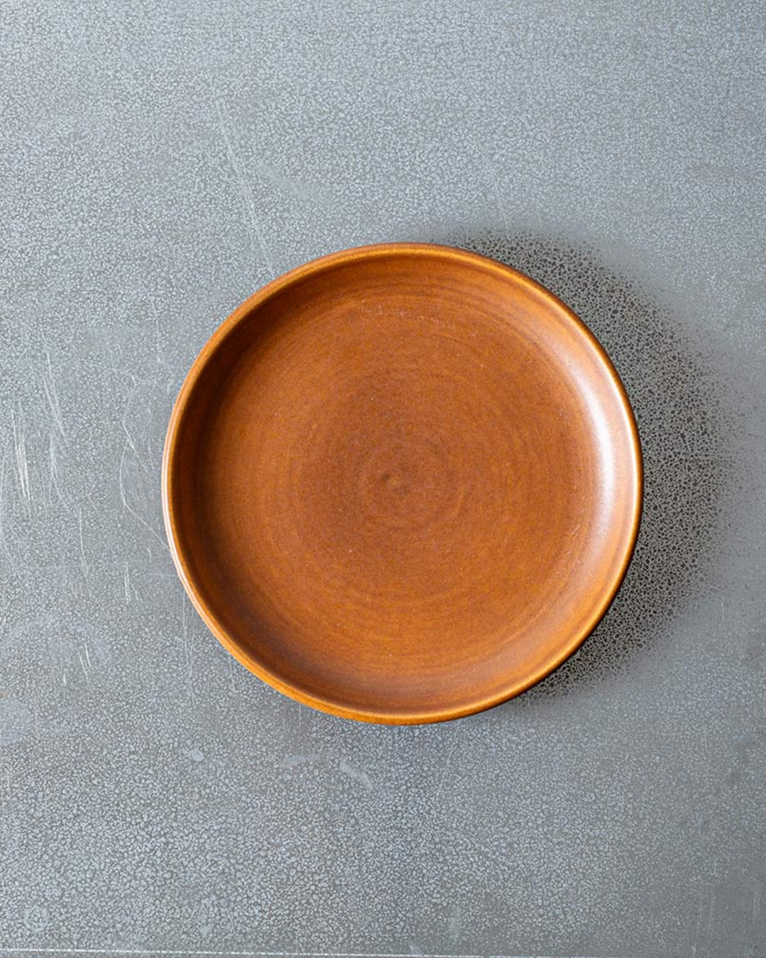 Merci - Assiette Plate En Grès - Cannelle