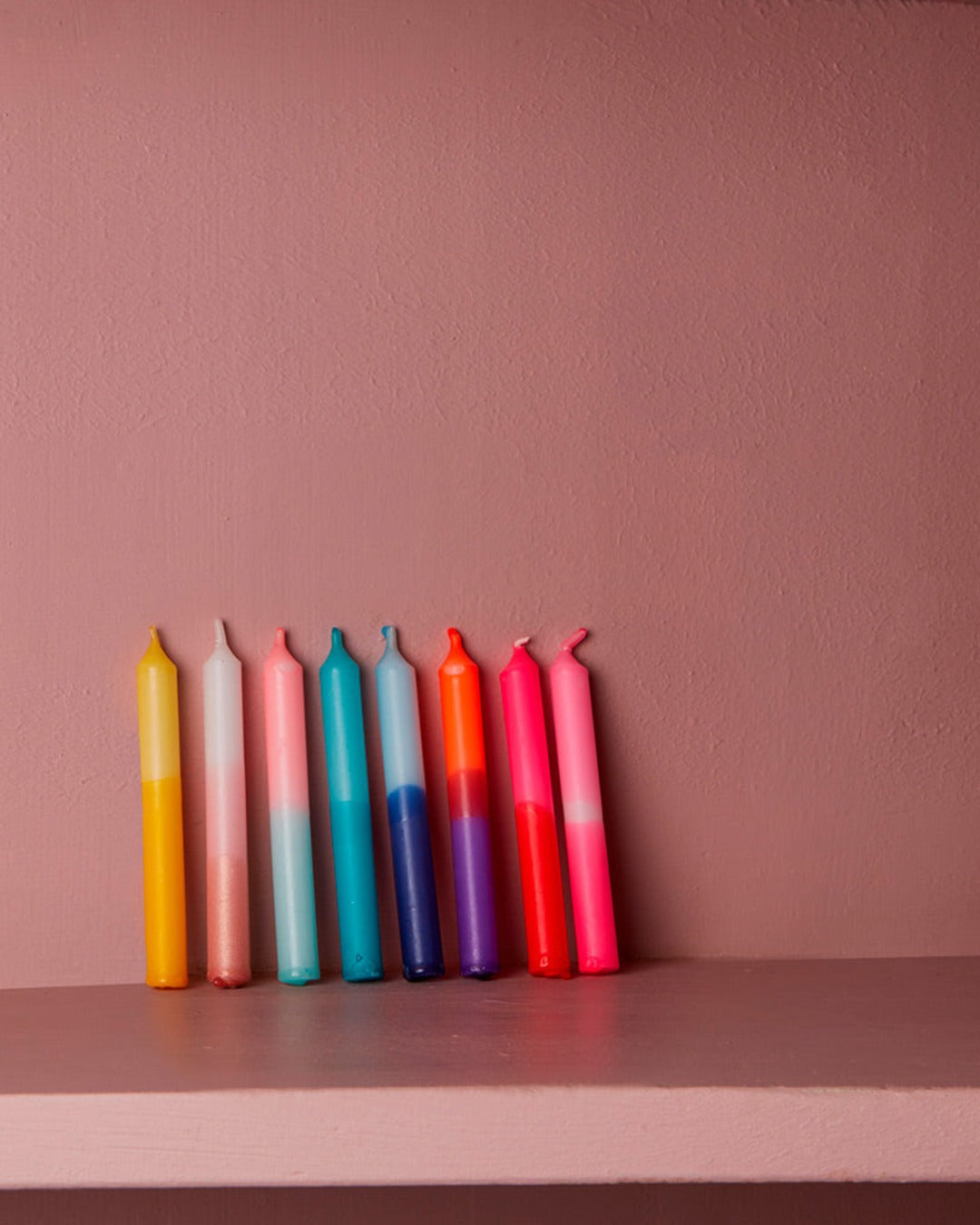 Frau Gold - Set of 8 confetti birthday candles