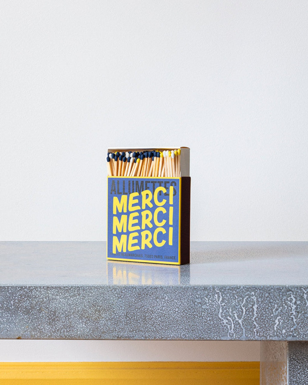 Merci - Boîte De 120 Grandes Allumettes - Merci Jaune