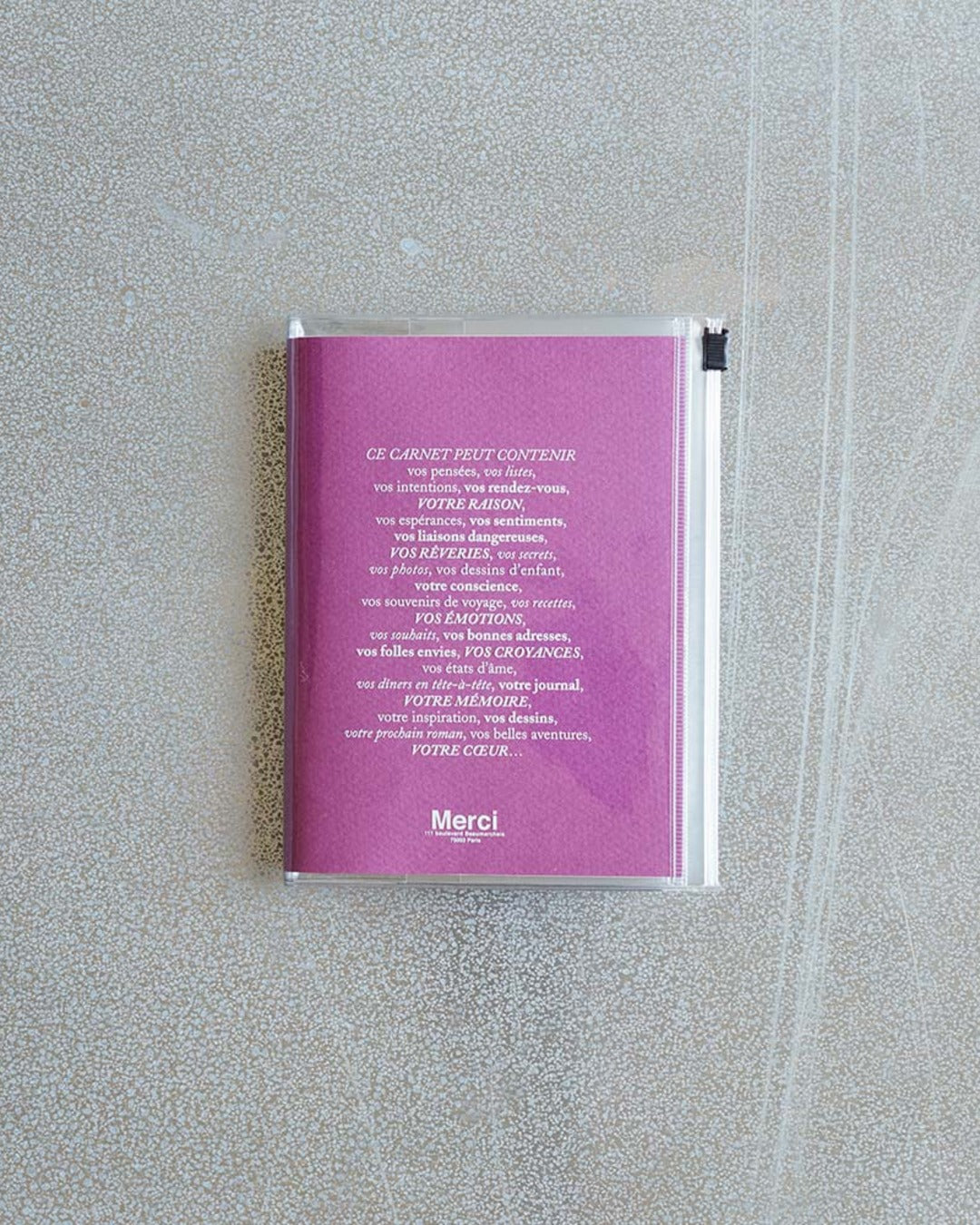 Merci x Marks - Carnet - Fuchsia