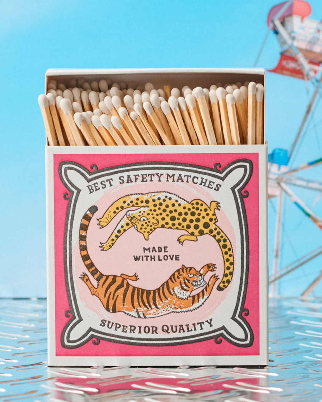 Archivist - Box of 150 large matches - Tiger Leopard