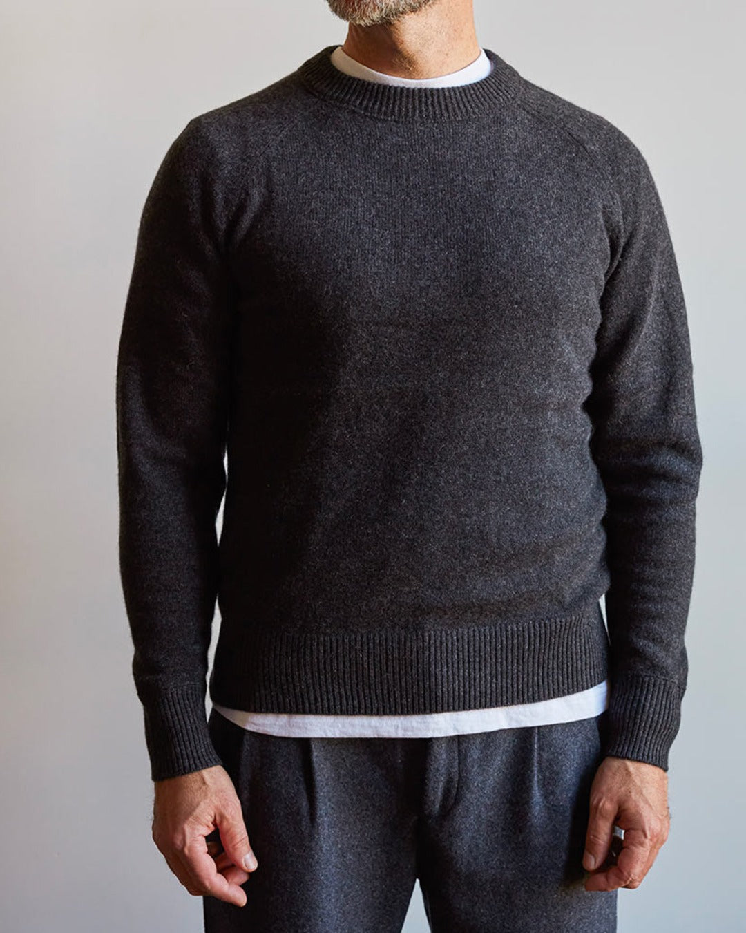 Merci - Pull Sweat Man en cachemire - Charbon