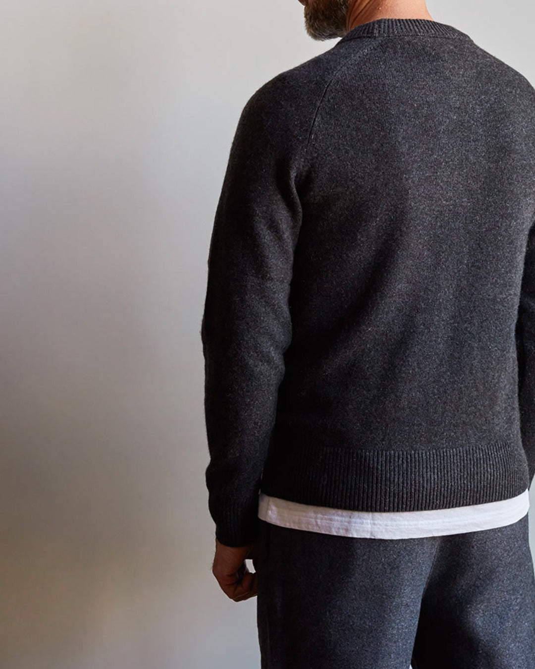 Merci - Pull Sweat Man en cachemire - Charbon