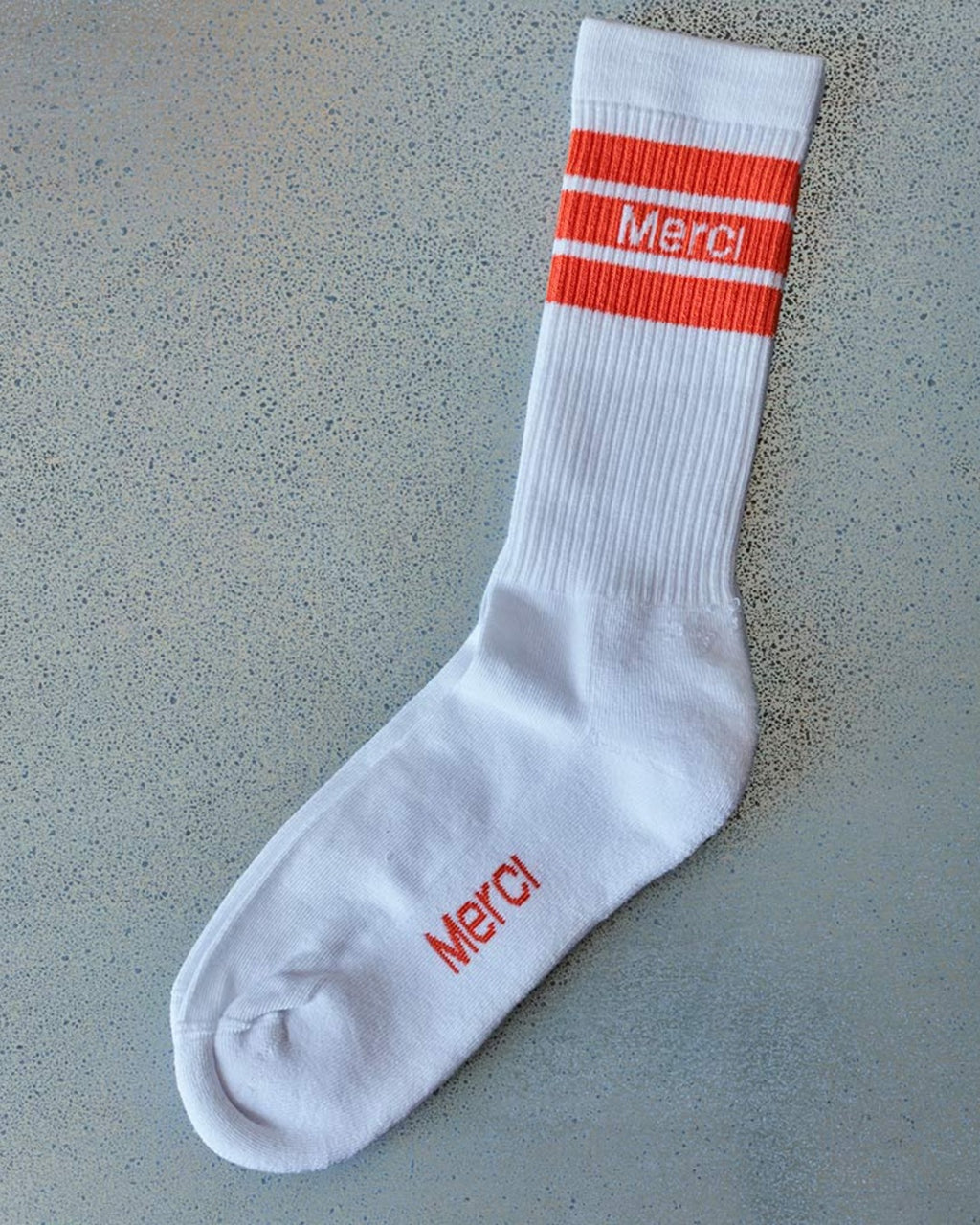 Merci - Chaussettes En Coton - Orange Tomate