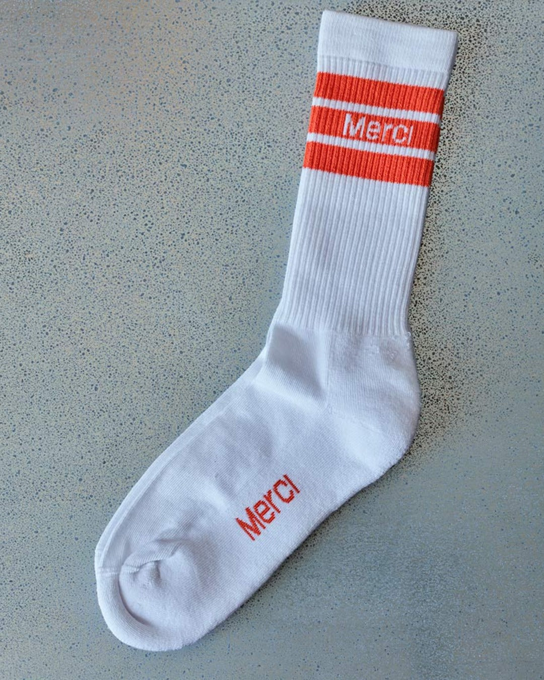 Merci - Chaussettes En Coton - Orange Tomate