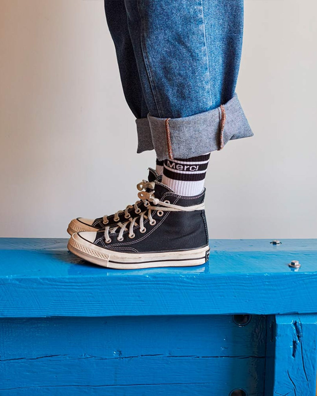 Merci - Chaussettes En Coton - Noir