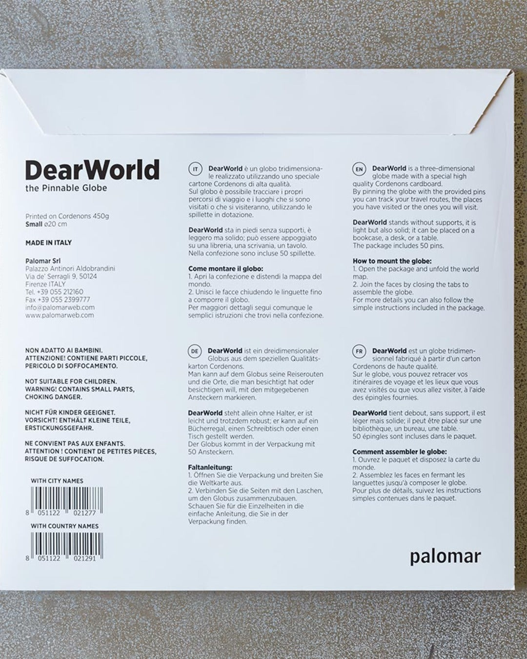 Palomar - Earth Globe - Here by Countries