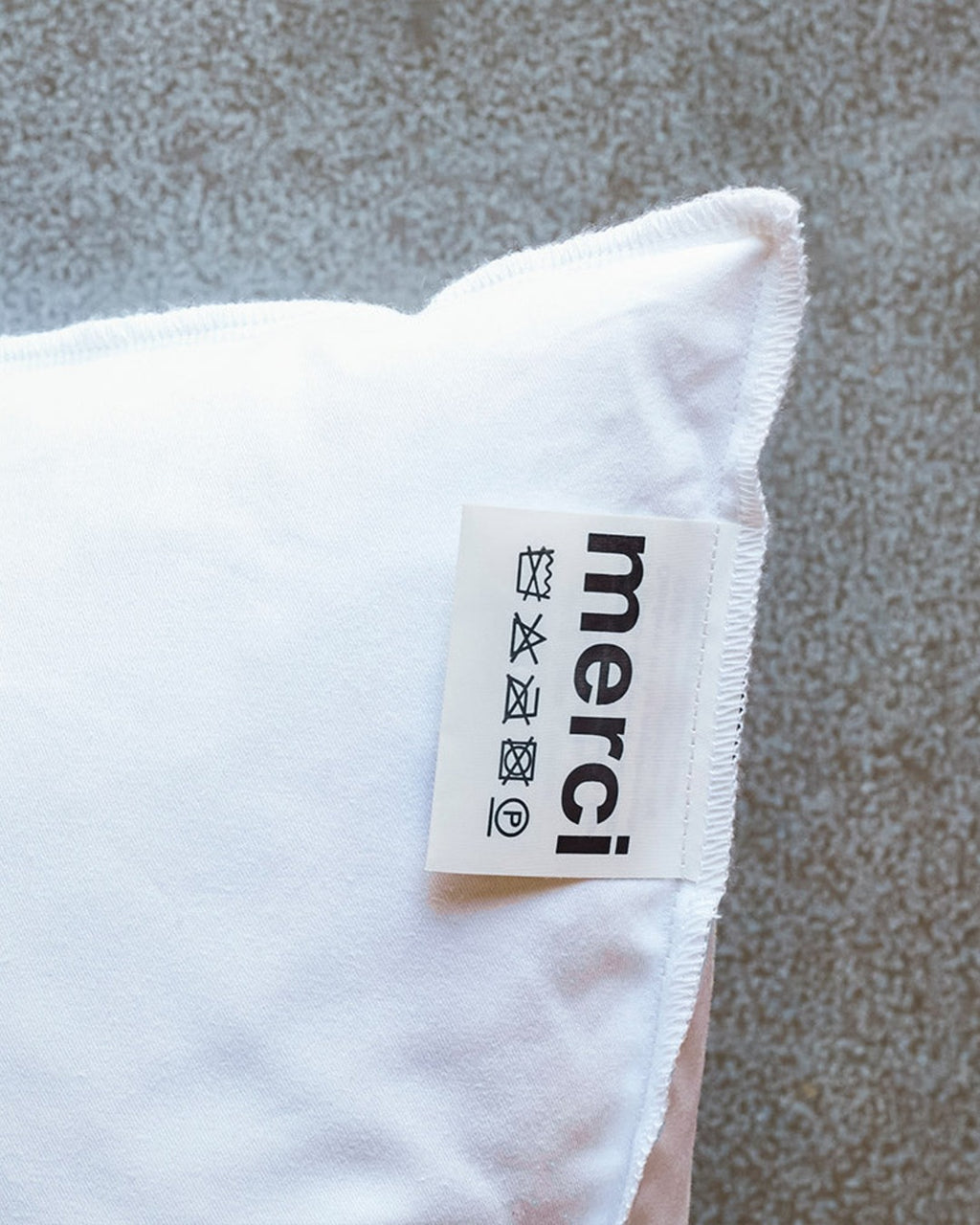 Merci - Intérieur De Coussin En Plume D'Oie - Blanc