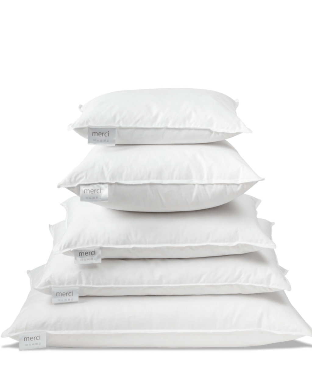Merci - Intérieur De Coussin En Plume D'Oie - Blanc