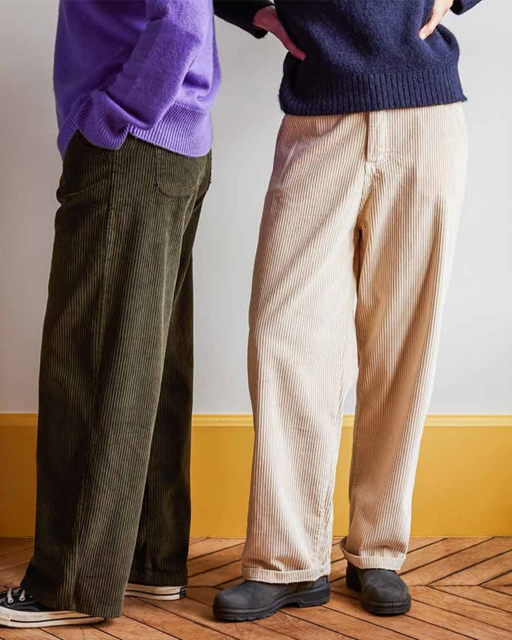 Merci - Pantalon en velours côtelé - Kaki