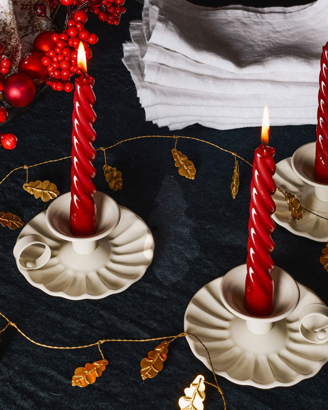 Italo Ottinetti - Aluminum candle holder - Ivory