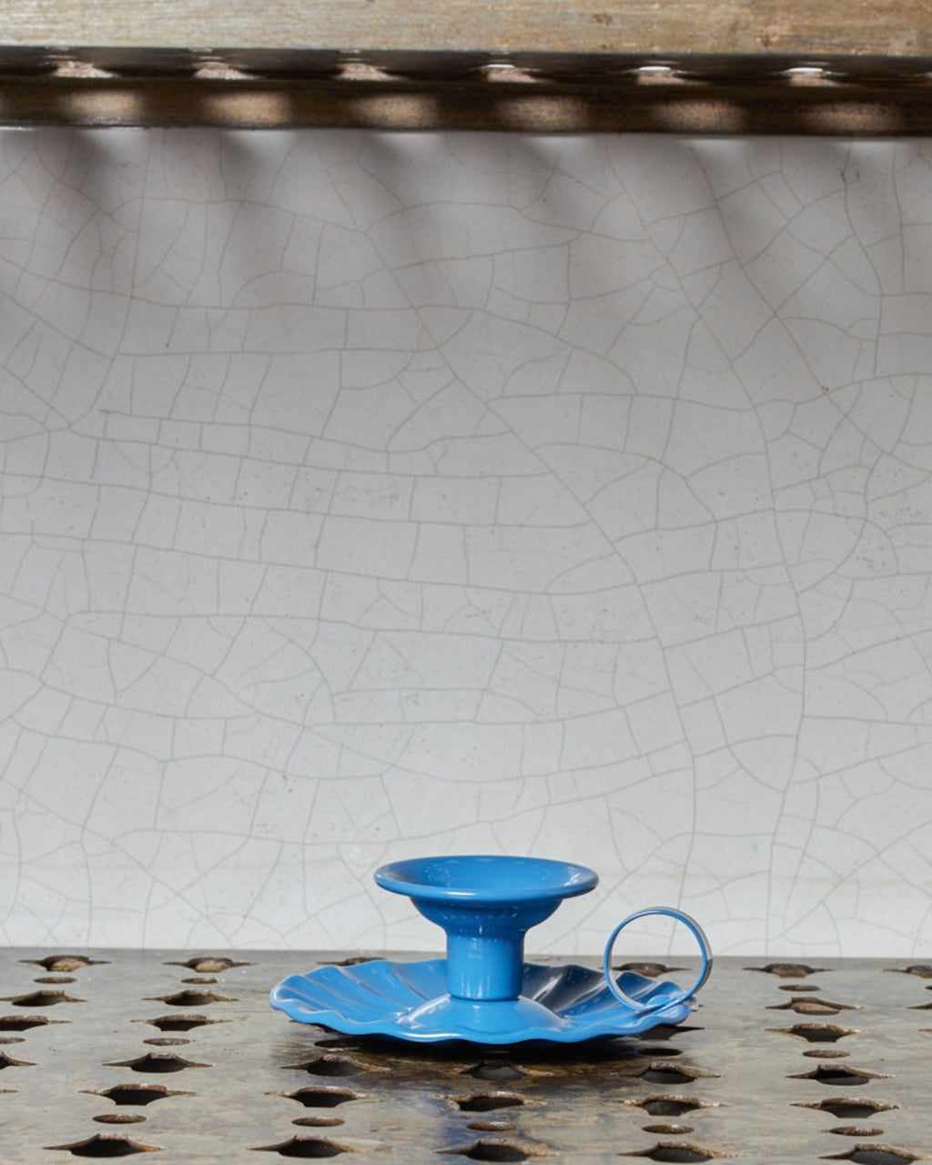 Italo Ottinetti - Bougeoir En Aluminium - Bleu
