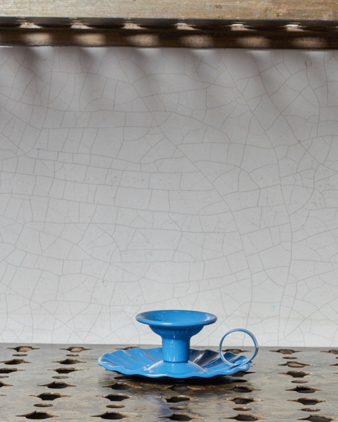Italo Ottinetti - Bougeoir En Aluminium - Bleu